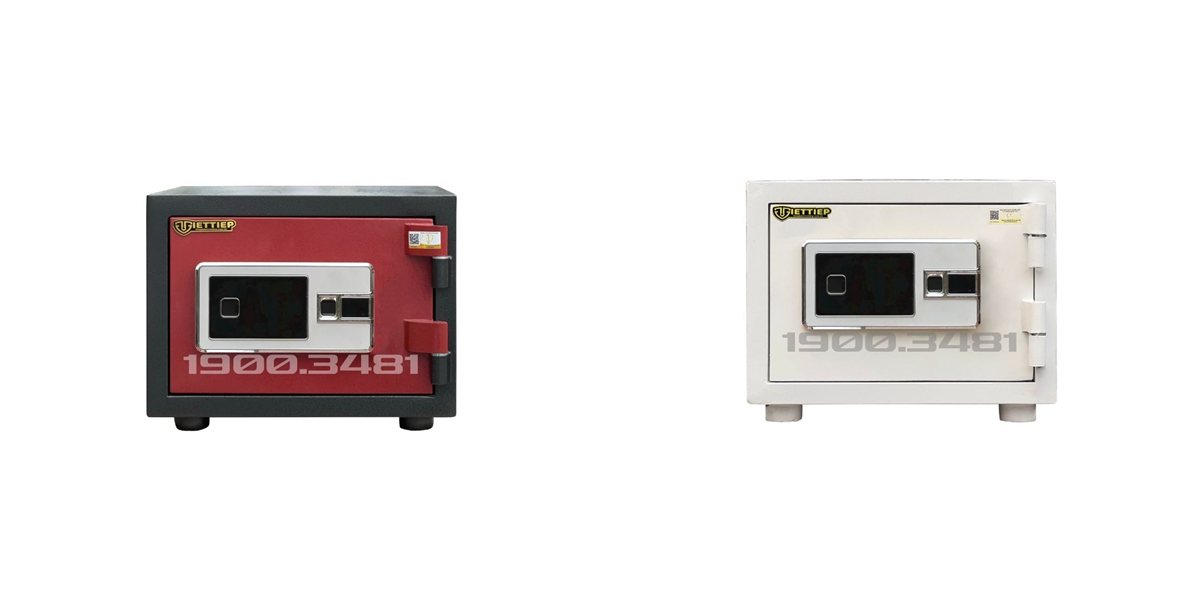 Két sắt mini KE28 Pro màu đen đỏ và màu trắng