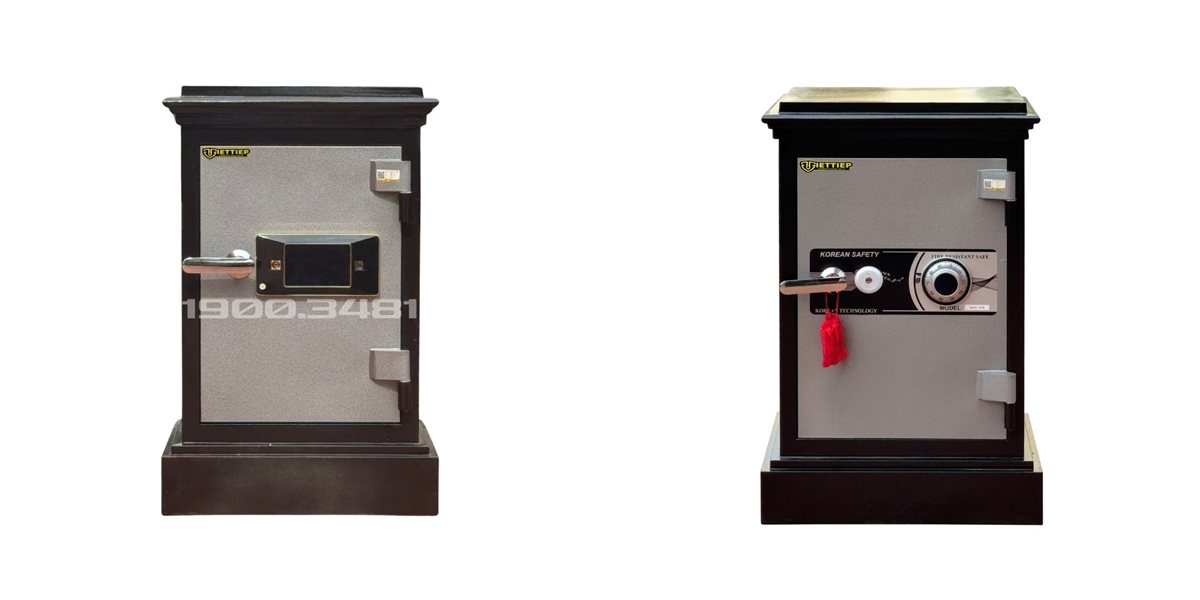 Két sắt KP80 SU khóa cảm ứng 80 kg và KP100 A khóa cơ 100 kg