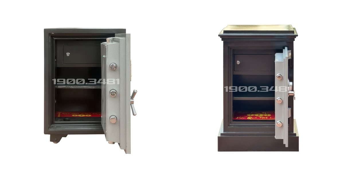 Két sắt SC660 Pro và KP100 A mở cửa, thành két và cánh dày, ngăn phụ khóa riêng