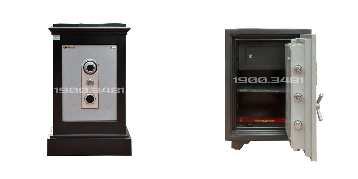 Két sắt khóa cơ KR82 A đóng cửa và SC720 A mở cửa